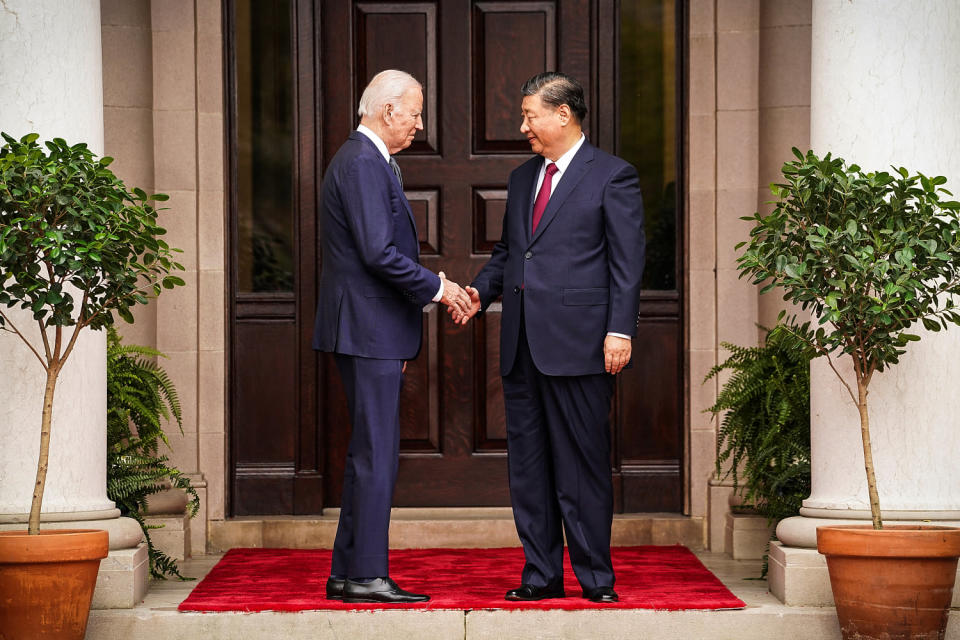 U.S. President Joe Biden meets with Chinese President Xi Jinping on the sidelines of APEC summit, in Woodside (Kevin Lamarque / Reuters)