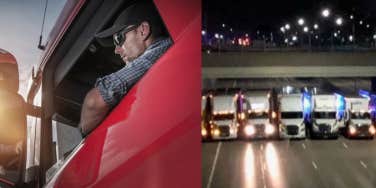 13 Truck Drivers Parked Side-By-Side And Formed A 'Safety Net' To Save A Man Who Was Planning On Jumping