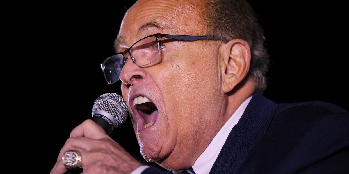 Rudy Giuliani Flips Out Over Trump's Jan. 6 Indictment