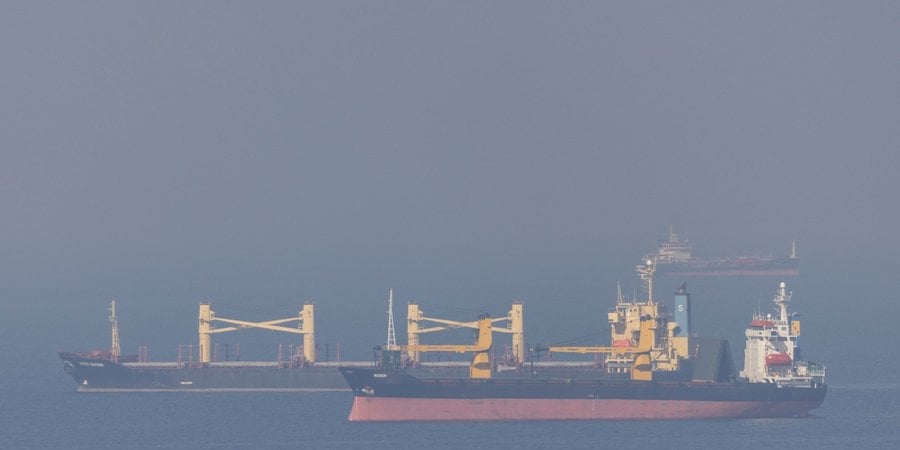 First merchant vessels navigating temporary corridor to Ukrainian port