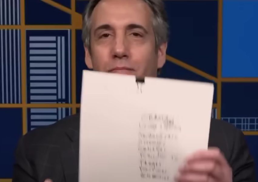 Michael Cohen Produces Old Trump Document To Make Damning Point About Ex-Boss